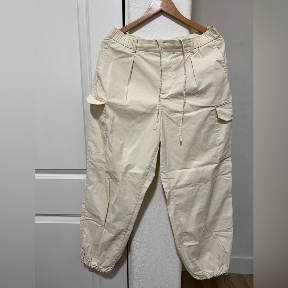 •NEW•UNIQLO Cotton-Blend Cargo Style Cinch Drawstring Pants